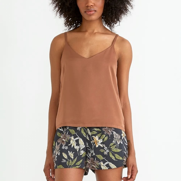 Frank & Oak Tops - BNWT Frank and Oak Satin Slip Cami in Aztec-XS